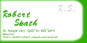 robert spath business card